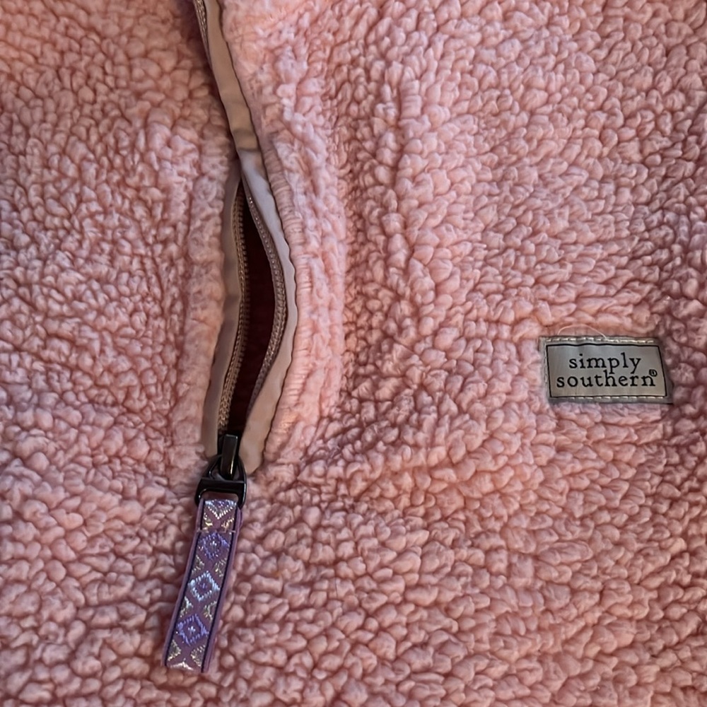 HP Simply Southern M Sherpa Peach Jacket - Picture 2 of 16